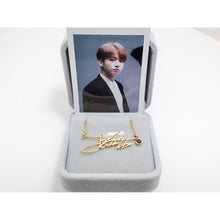 Load image into Gallery viewer, Jeon Jungkook Signature - BTS Necklace Signature