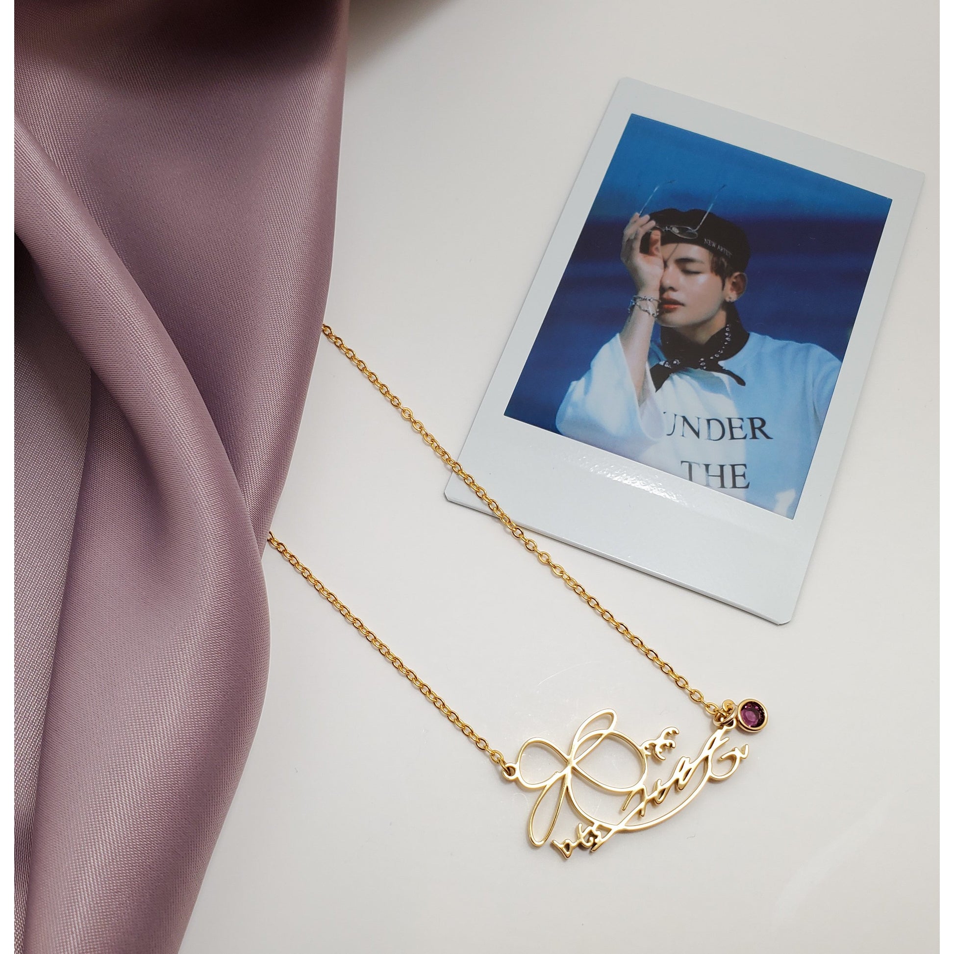 Kim Taehyung Necklace - BTS Necklace Signature