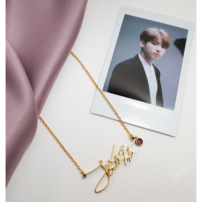 Jeon Jungkook Signature - BTS Necklace Signature
