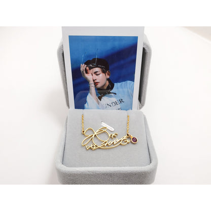 Kim Taehyung Necklace - BTS Necklace Signature