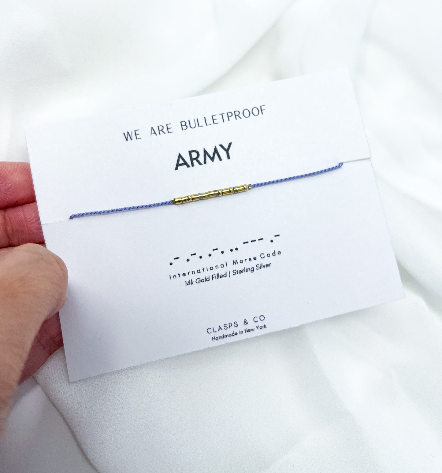 BTS morse code bracelet